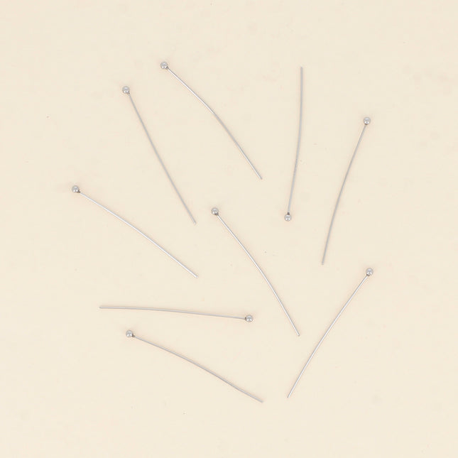 Lot de 100 tiges 40 mm avec tête boule 2 mm