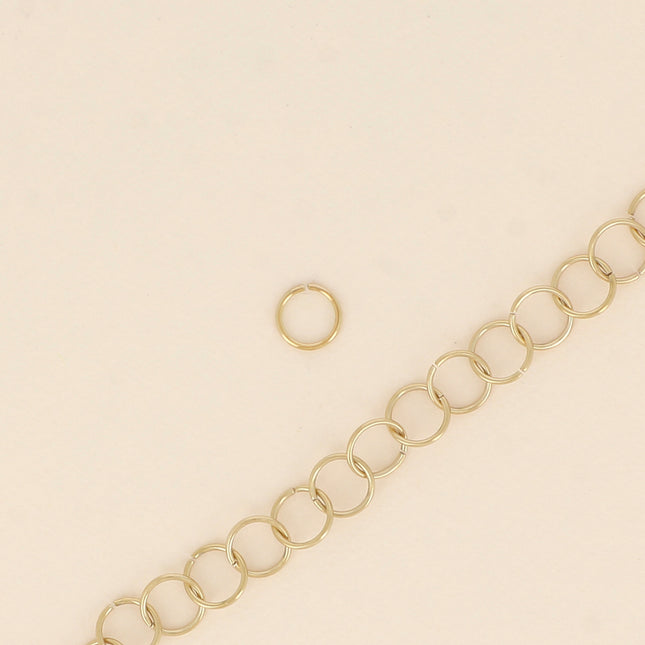 Lot de 100 anneaux rondes ouverts 1 x 10 mm
