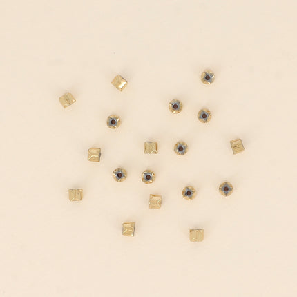 Lot de 20 Perles intercalaires en hématite
