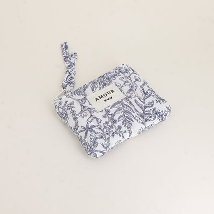 Porte-monnaie - AMOUR, 3 coeurs, motifs - 11 x 9 cm