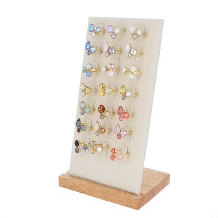 Kit de 21 bagues - doré multi - prix moyen de 9,40€/pc