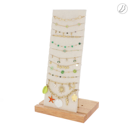 Kit de 24 (12+12) chevillères - doré vert - prix moyen de 6,30€/pc