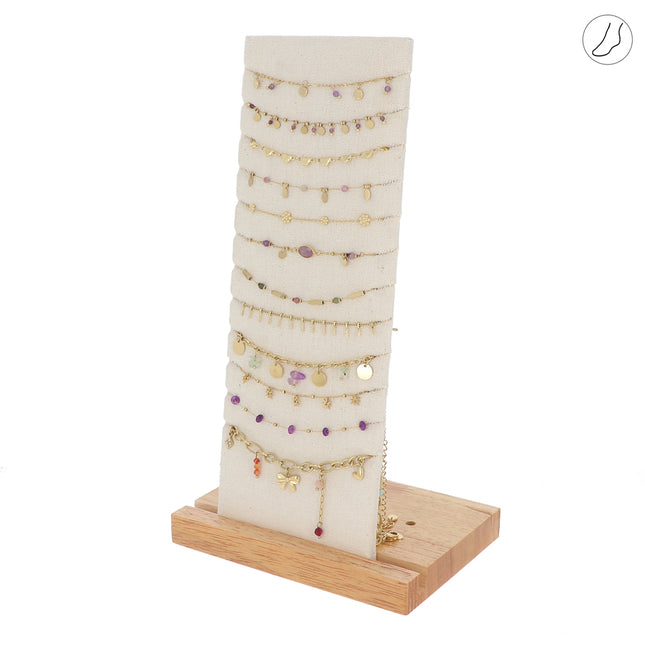 Kit de 24 (12+12) chevillères - doré violet - prix moyen de 6,10€/pc