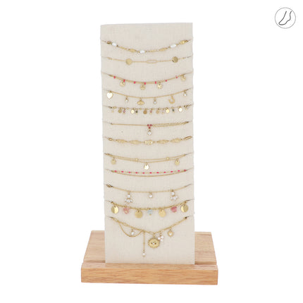 Kit de 24 (12+12) chevillères - doré rose - prix moyen de 6,20€/pc