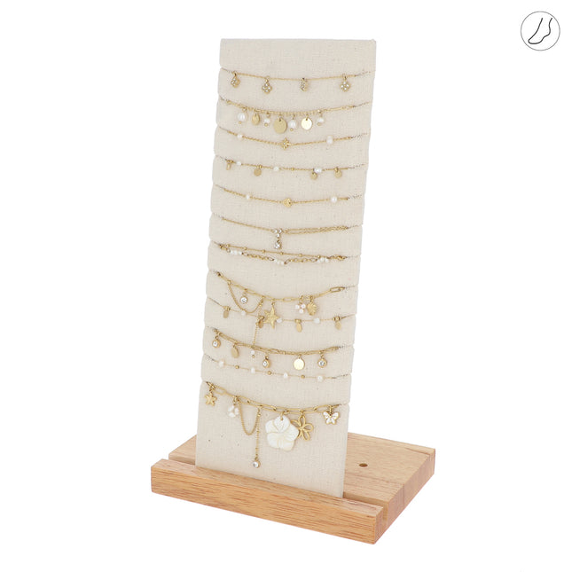 Kit de 24 (12+12) chevillères - doré perle - prix moyen de 6,60€/pc