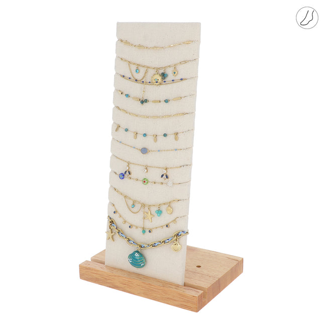 Kit de 24 (12+12) chevillères - doré bleu - prix moyen de 5,90€/pc