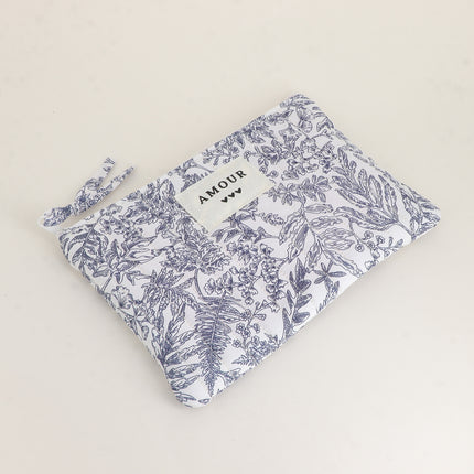 Trousse - AMOUR, 3 coeurs, motifs - 20 x 14 cm