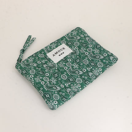 Trousse - AMOUR, 3 coeurs, motifs - 20 x 14 cm