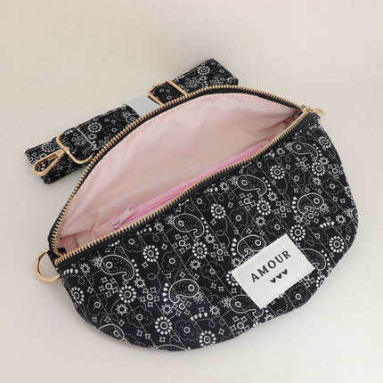 Sac banane - AMOUR, 3 coeurs