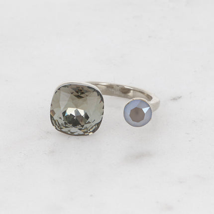 Bague Beata - ornée de 2 cristaux Swarovski®