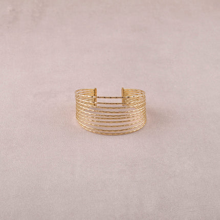 Cuff - 10 textured rings