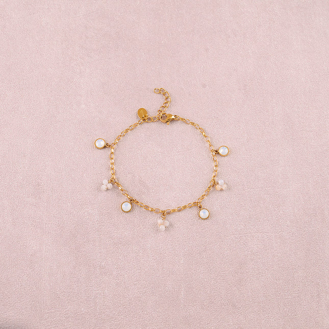 Bracelet - pierres naturelles et orné de cristaux Swarovski® PP20