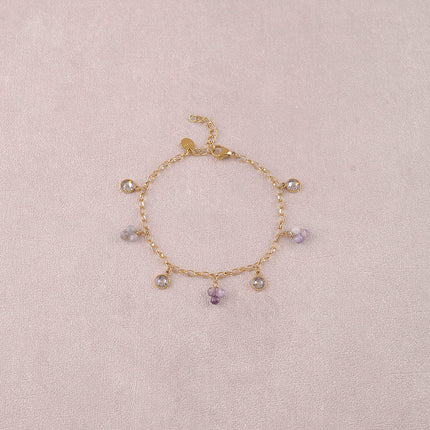 Bracelet - pierres naturelles et orné de cristaux Swarovski® PP20