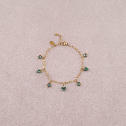 Bracelet - pierres naturelles et orné de cristaux Swarovski® PP20
