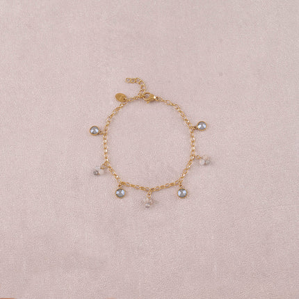 Bracelet - pierres naturelles et orné de cristaux Swarovski® PP20