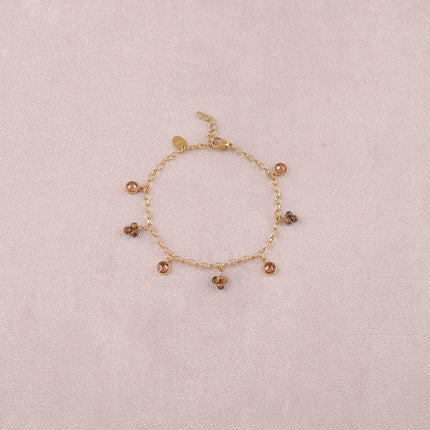 Bracelet - pierres naturelles et orné de cristaux Swarovski® PP20