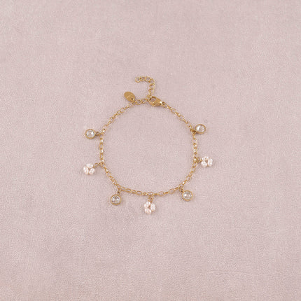 Bracelet - pierres naturelles et orné de cristaux Swarovski® PP20