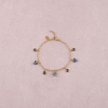 Bracelet - pierres naturelles et orné de cristaux Swarovski® PP20