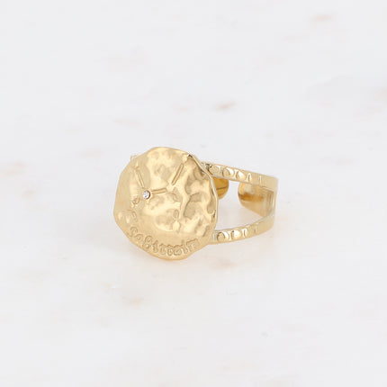 Bague Astro effet martelé