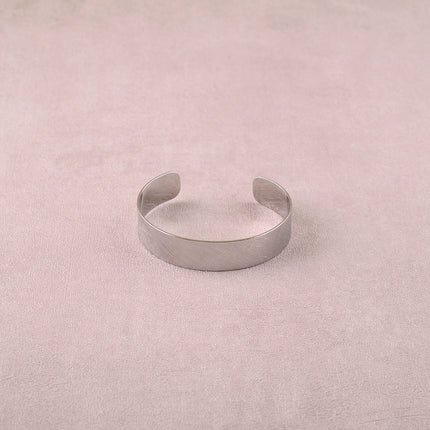 Brushed effect bangle - ring 14mm