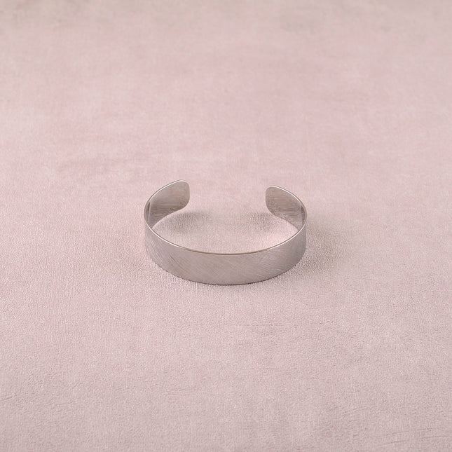 Jonc - anneau effet brossé 14mm