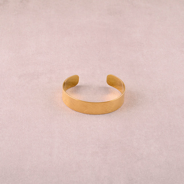 Jonc - anneau effet brossé 14mm