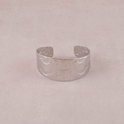 Cuff - hammered facet