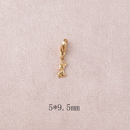 Charm - pendentif daim