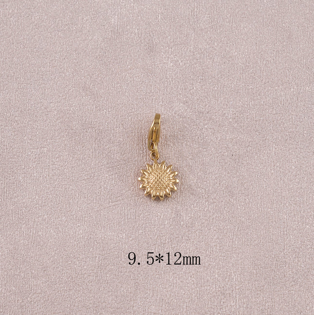 Charm - pendentif tournesol