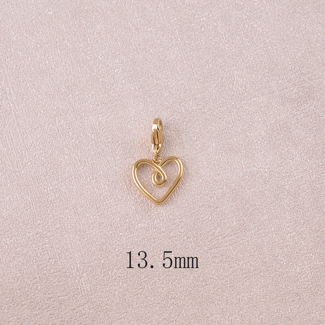 Charm - coeur ajouré