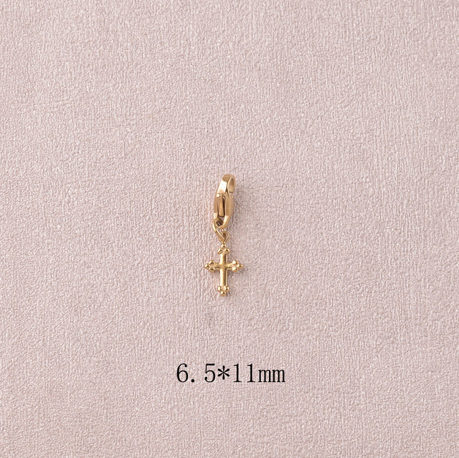 Charm - pendentif croix religieuse