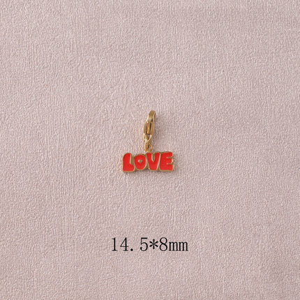Charm - pendentif LOVE en émail