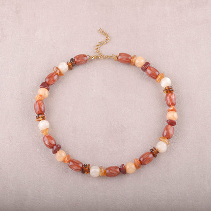 Collier Orévia - sur cordon, perles en résine