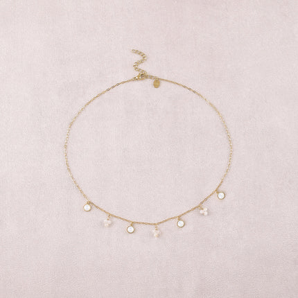 Collier - pierres naturelles et orné de cristaux Swarovski PP20