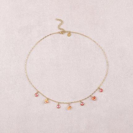 Collier - pierres naturelles et orné de cristaux Swarovski PP20
