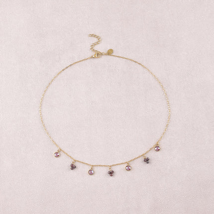 Collier - pierres naturelles et orné de cristaux Swarovski PP20