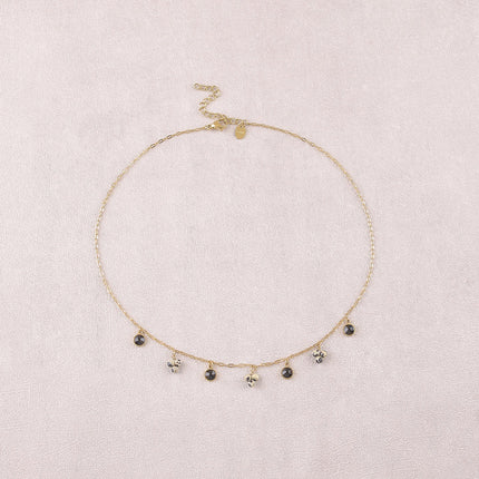 Collier - pierres naturelles et orné de cristaux Swarovski PP20
