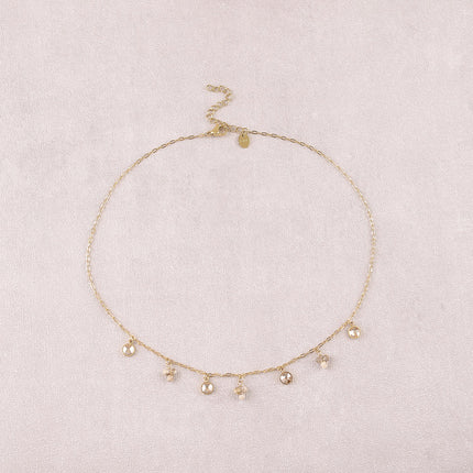 Collier - pierres naturelles et orné de cristaux Swarovski PP20