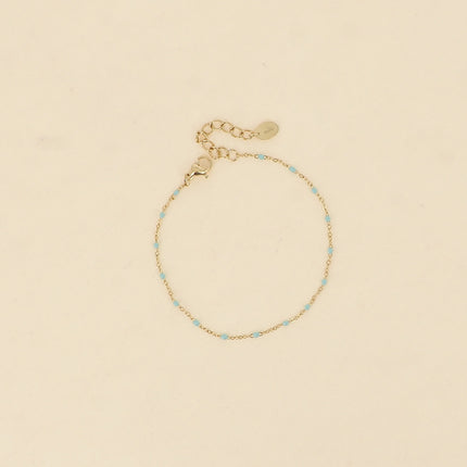 Bracelet - chain with enamelled accents