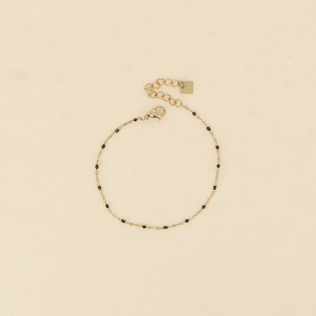 Bracelet - chain with enamelled accents
