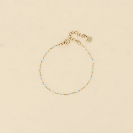 Bracelet - chain with enamelled accents