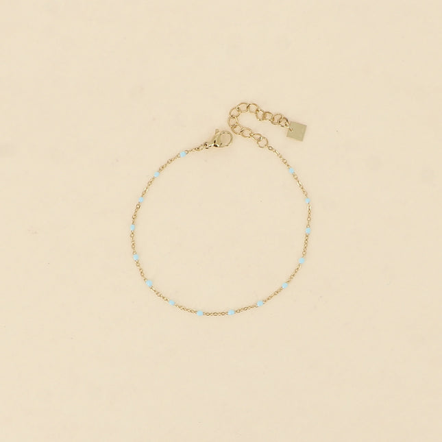 Bracelet - chain with enamelled accents