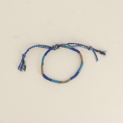 Bracelet - tissu, fermoir coulissant