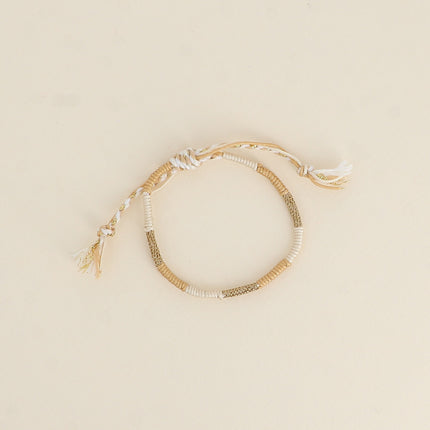 Bracelet - tissu, fermoir coulissant