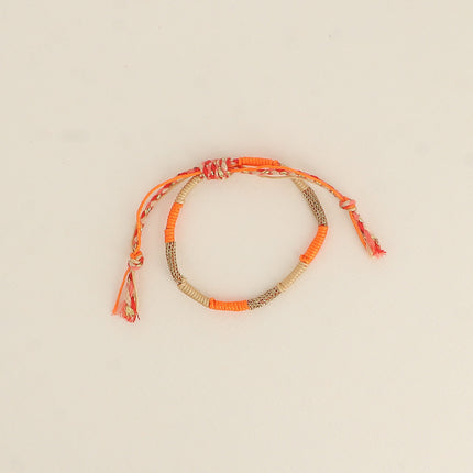 Bracelet - tissu, fermoir coulissant