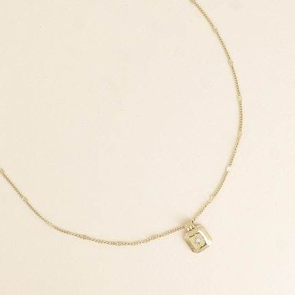 Collier Caliopan - carré et oxyde de zirconium