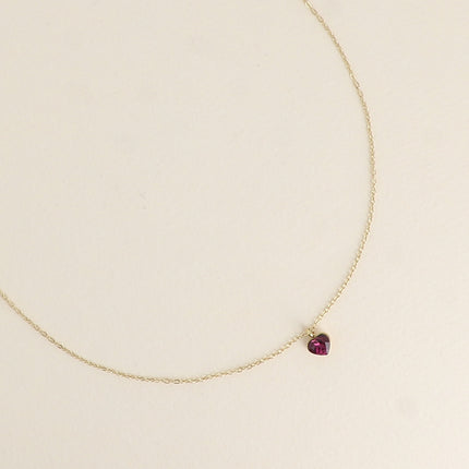 Collier - petit pendentif coeur en cristal Swarovski®