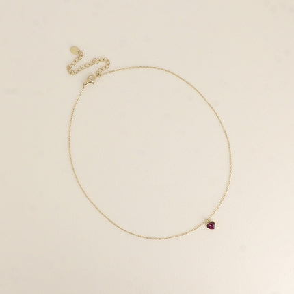 Collier - petit pendentif coeur en cristal Swarovski®