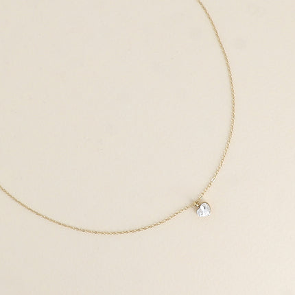 Collier - petit pendentif coeur en cristal Swarovski®