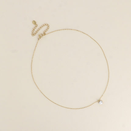 Collier - petit pendentif coeur en cristal Swarovski®